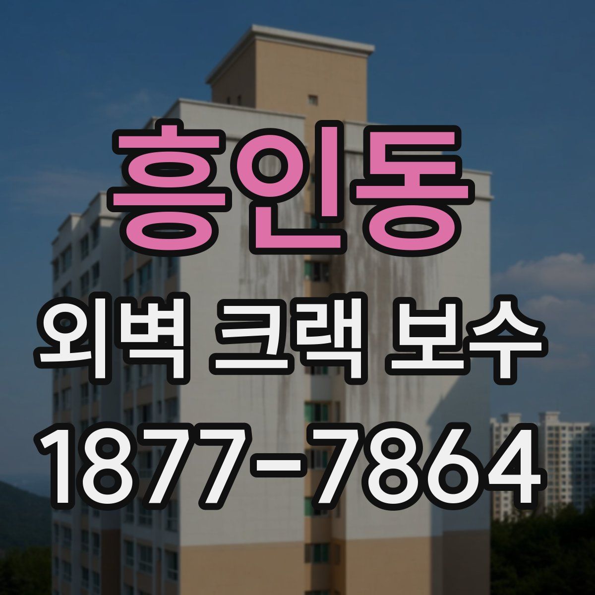 흥인동 외벽 크랙 보수