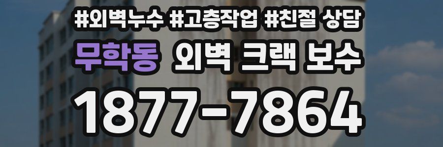 무학동 외벽 크랙 보수