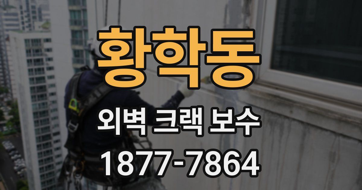 황학동 외벽 크랙 보수