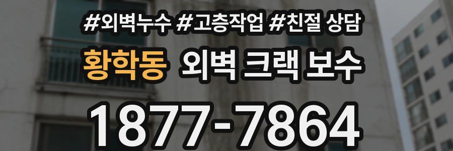 황학동 외벽 크랙 보수