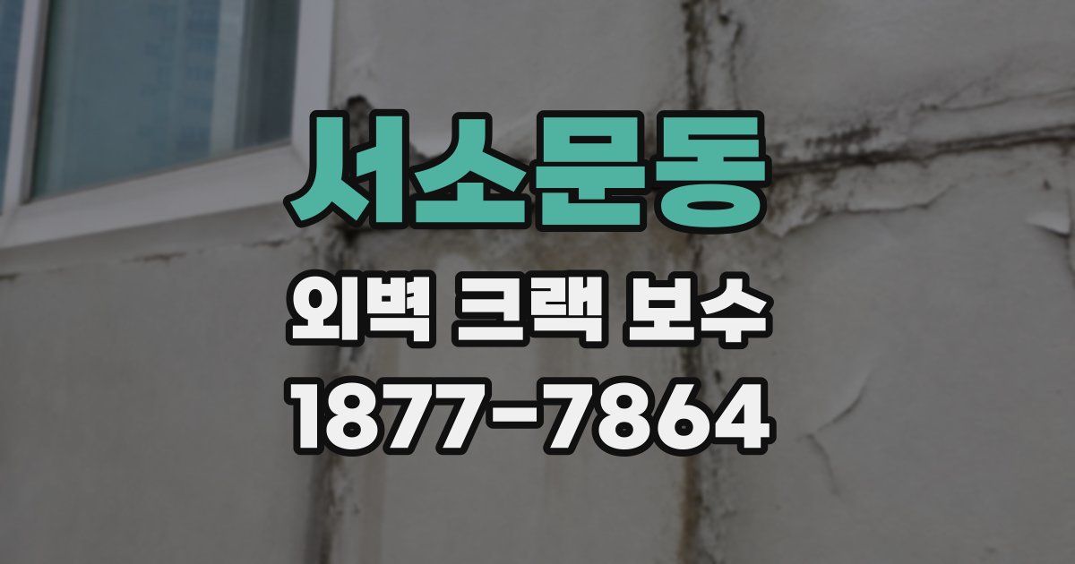 서소문동 외벽 크랙 보수