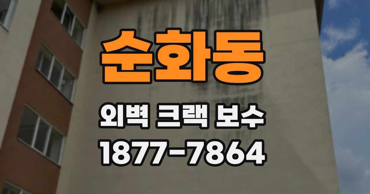 순화동 외벽 크랙 보수