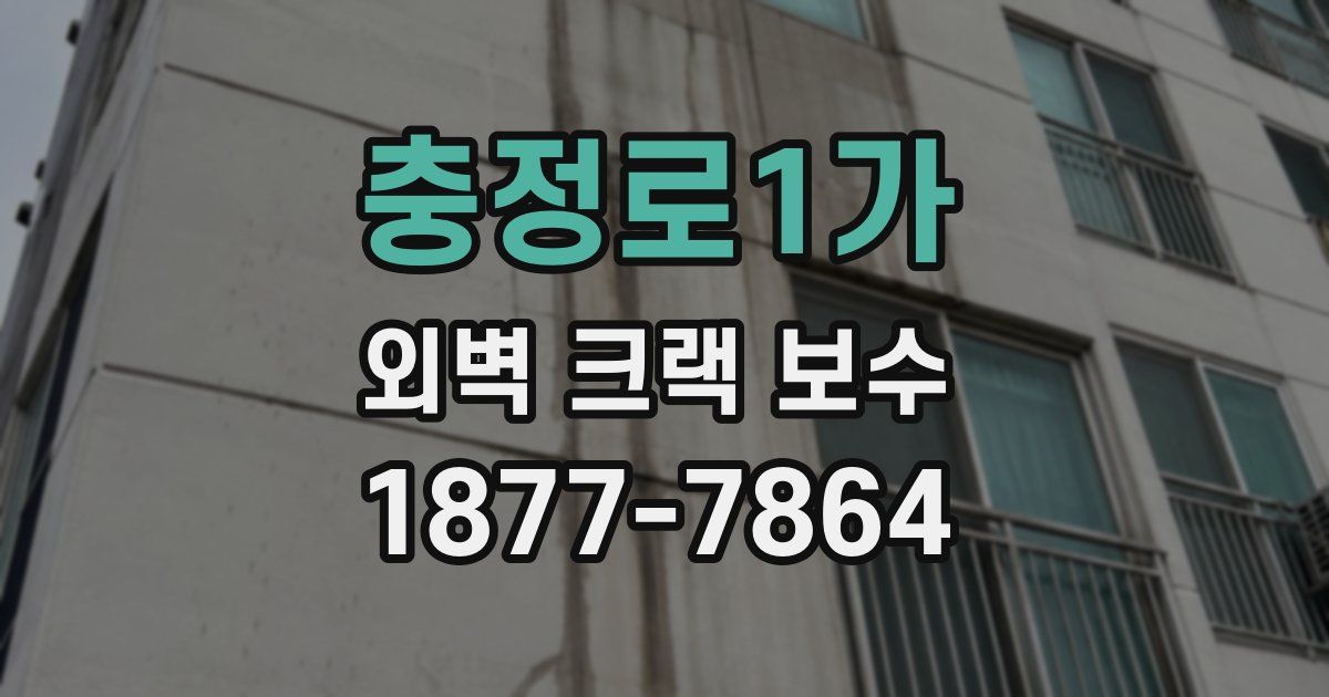 충정로1가 외벽 크랙 보수