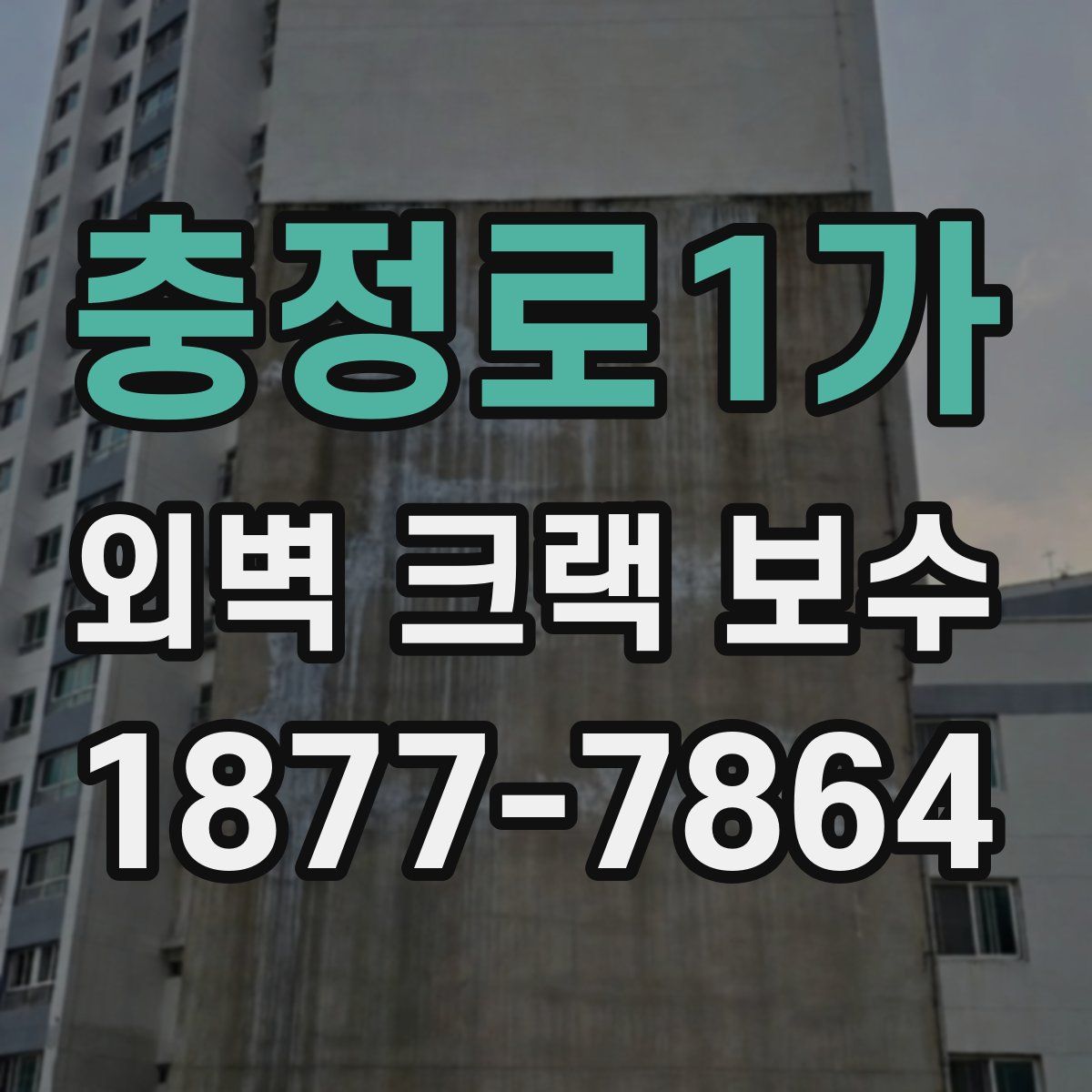 충정로1가 외벽 크랙 보수