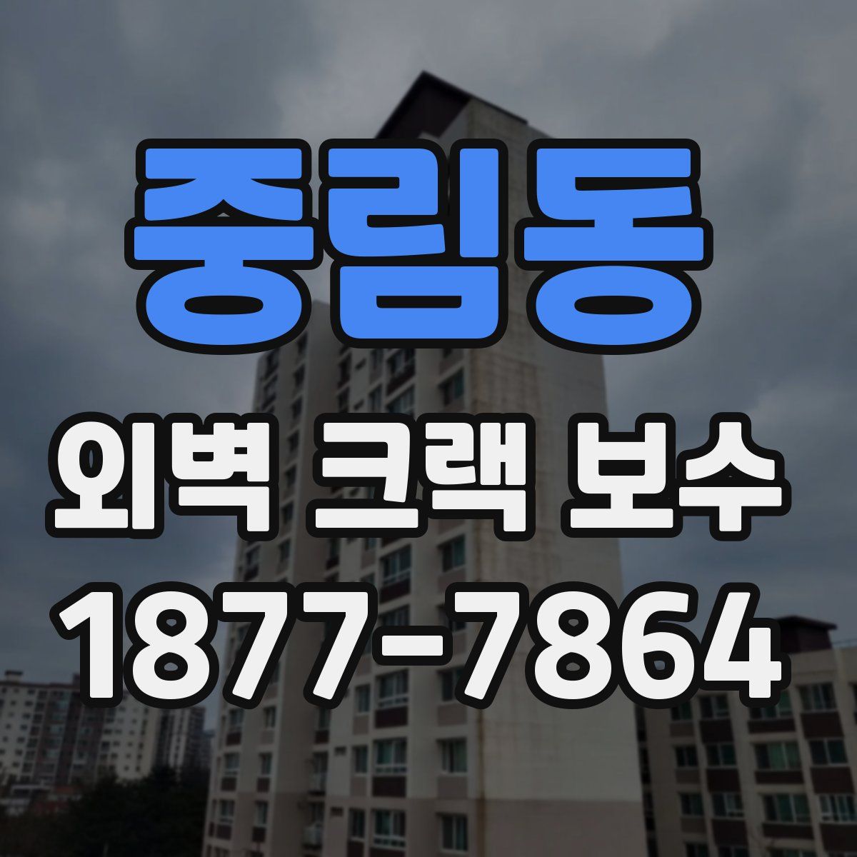 중림동 외벽 크랙 보수