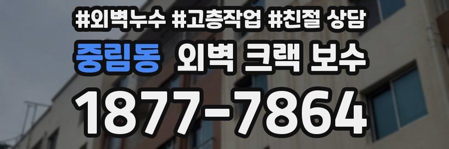 중림동 외벽 크랙 보수