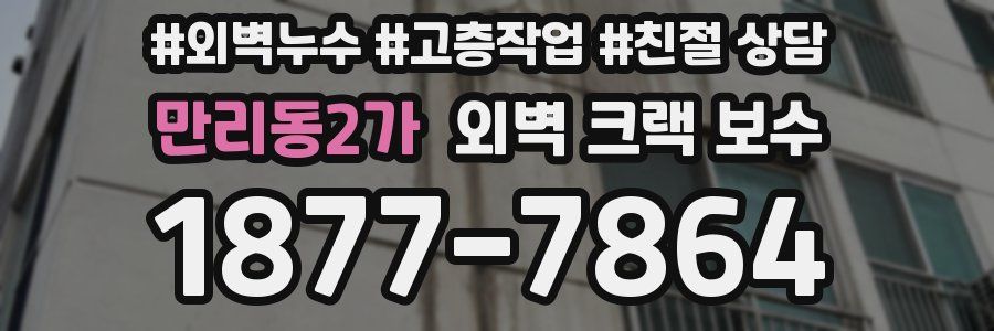 만리동2가 외벽 크랙 보수