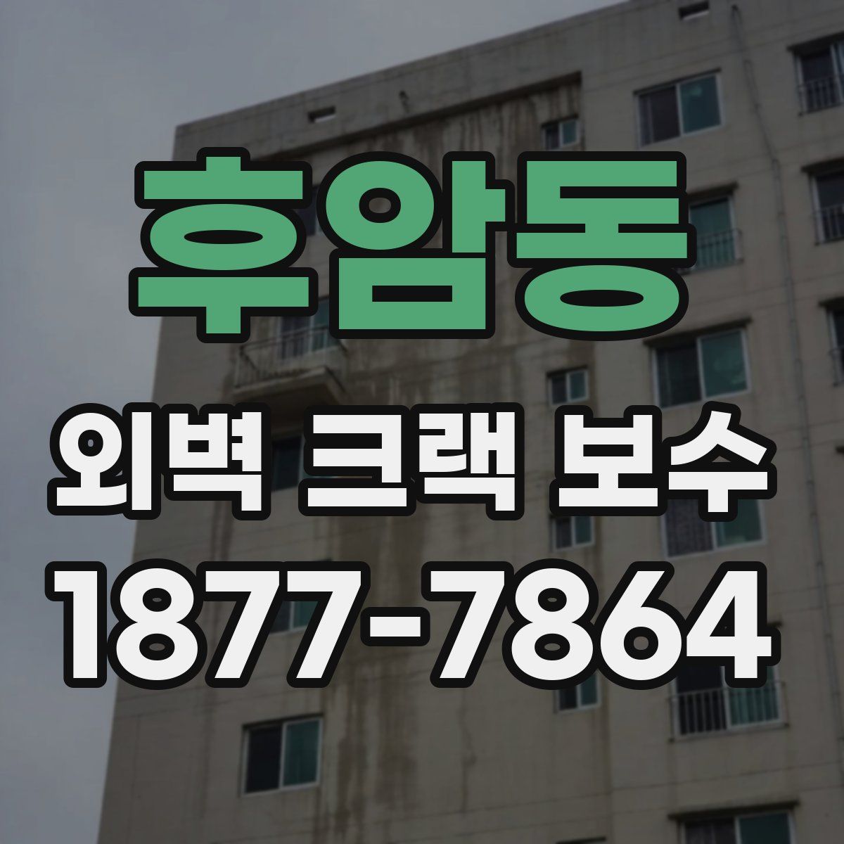 후암동 외벽 크랙 보수