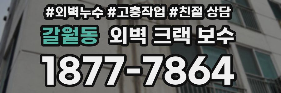 갈월동 외벽 크랙 보수