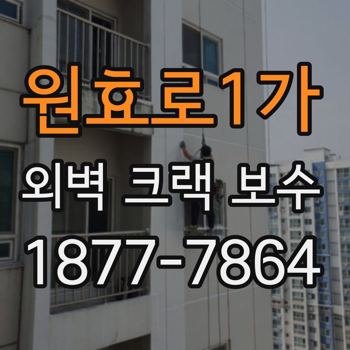 원효로1가 외벽 크랙 보수