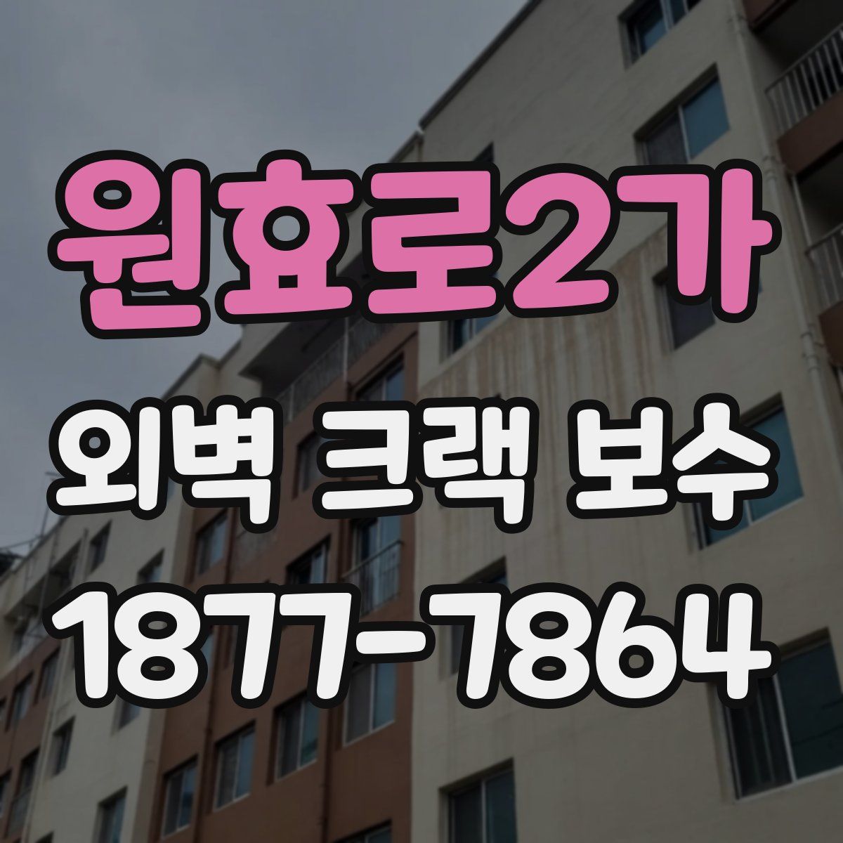 원효로2가 외벽 크랙 보수