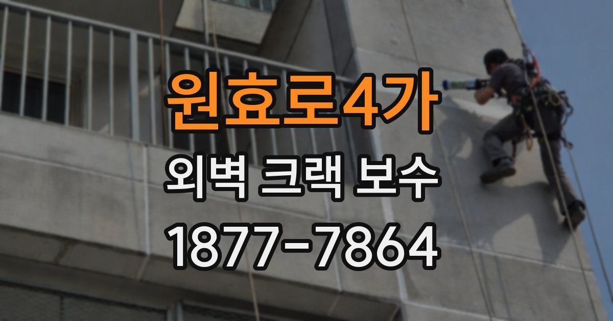 원효로4가 외벽 크랙 보수