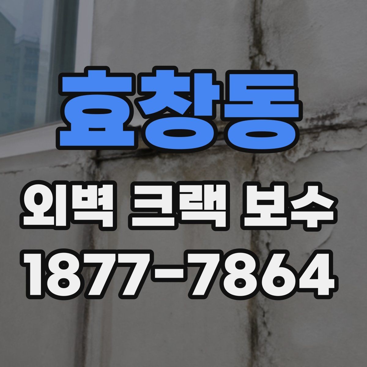 효창동 외벽 크랙 보수 후 비나 습기에 대비하는 법