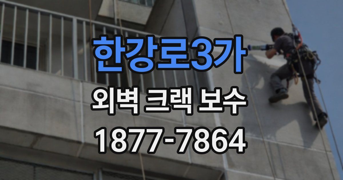 한강로3가 외벽 크랙 보수