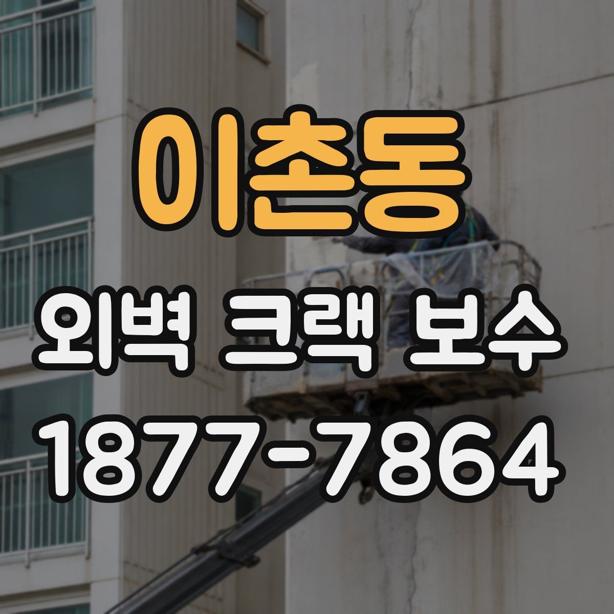 이촌동 외벽 크랙 보수