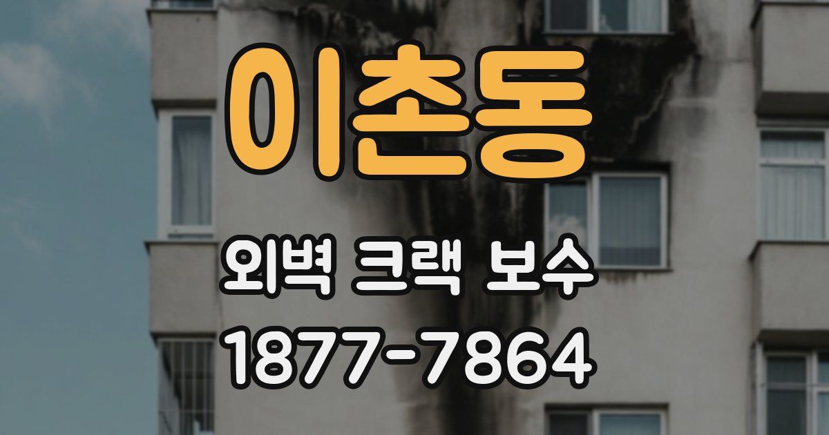 이촌동 외벽 크랙 보수