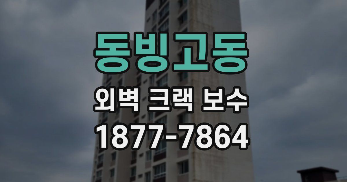 동빙고동 외벽 크랙 보수