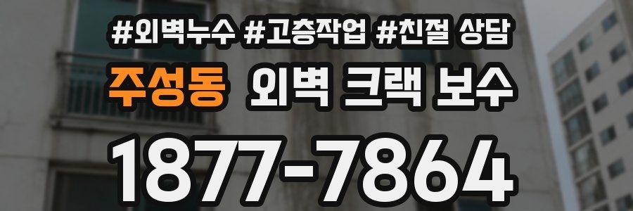 주성동 외벽 크랙 보수