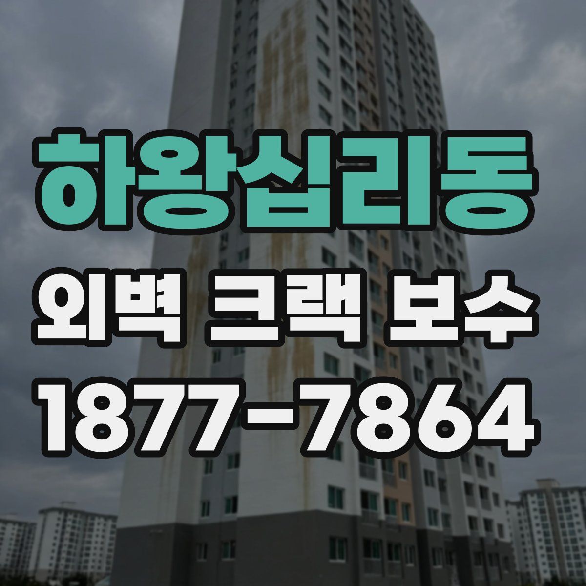 하왕십리동 외벽 크랙 보수