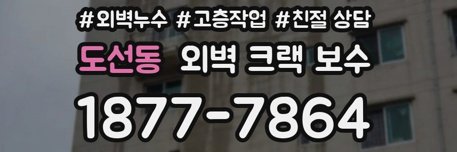 도선동 외벽 크랙 보수