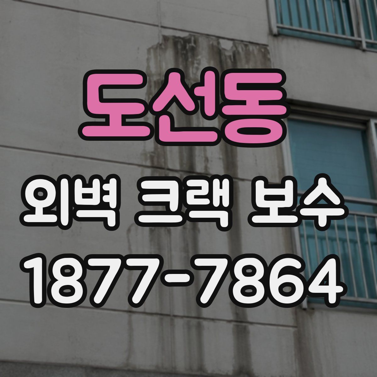 도선동 외벽 크랙 보수