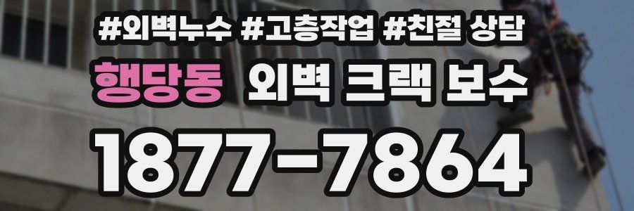 행당동 외벽 크랙 보수