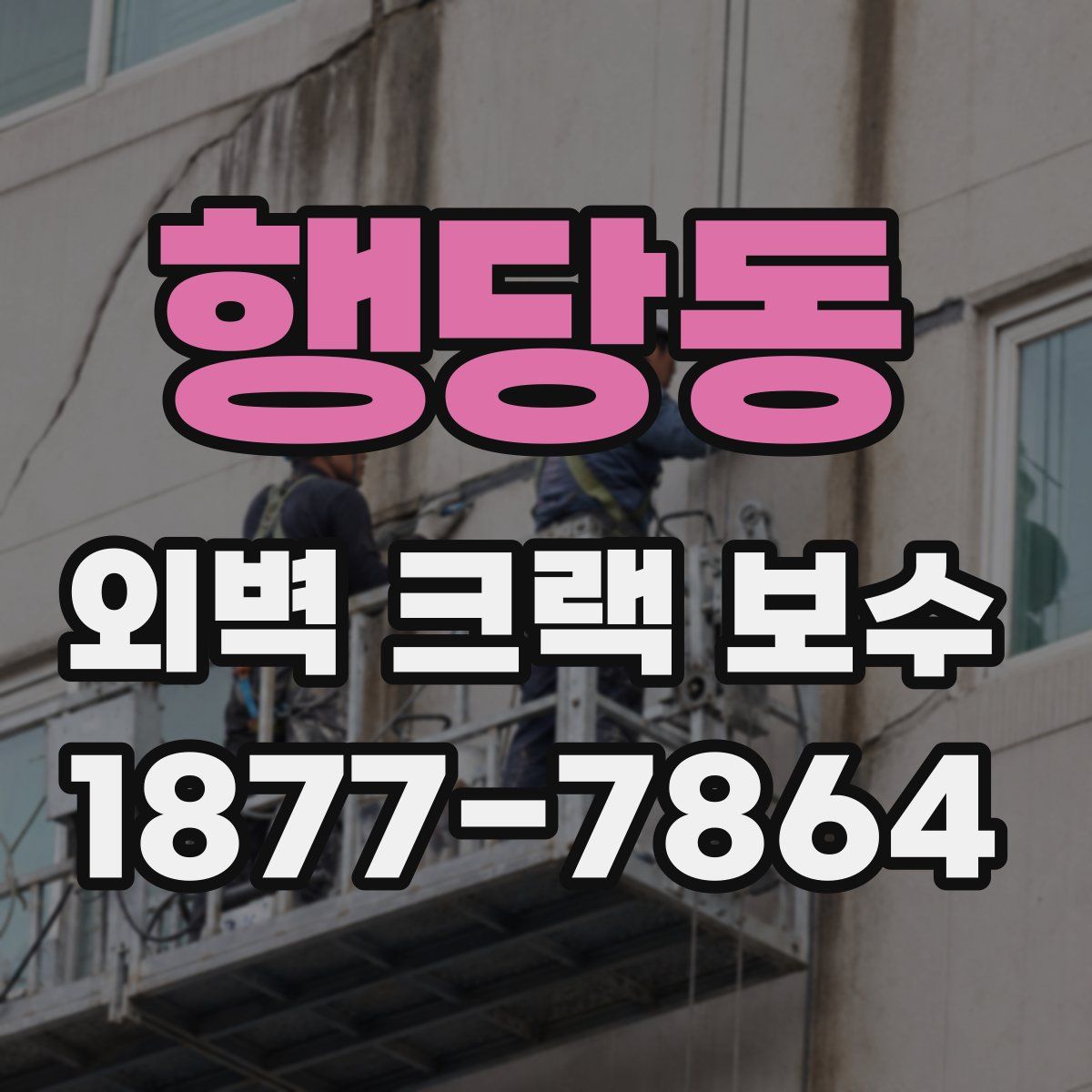 행당동 외벽 크랙 보수