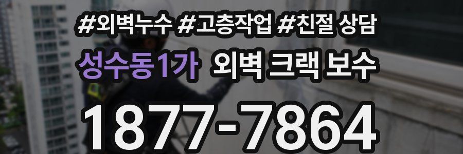 성수동1가 외벽 크랙 보수
