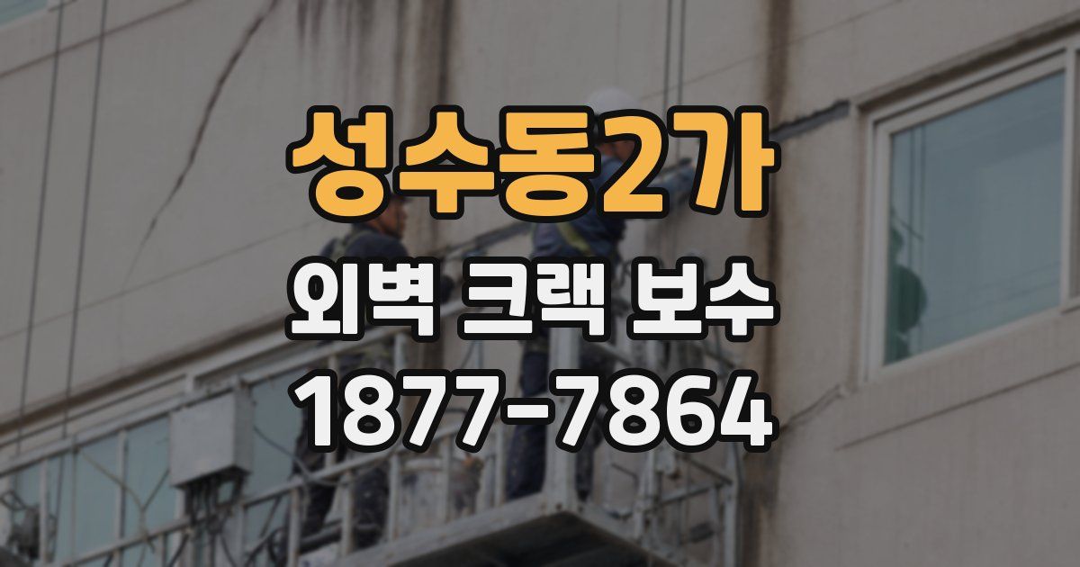 성수동2가 외벽 크랙 보수