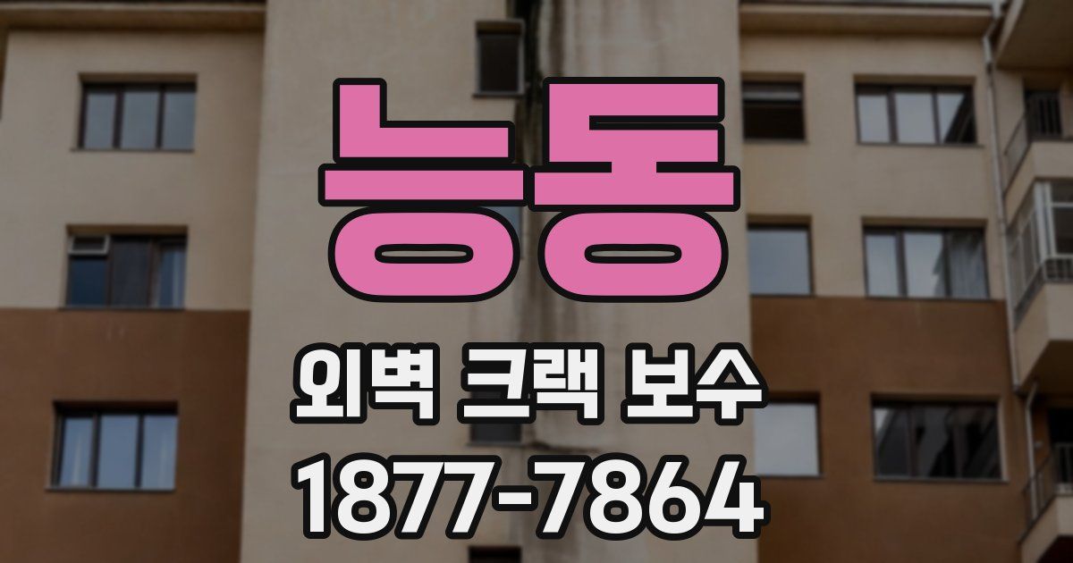 능동 외벽 크랙 보수
