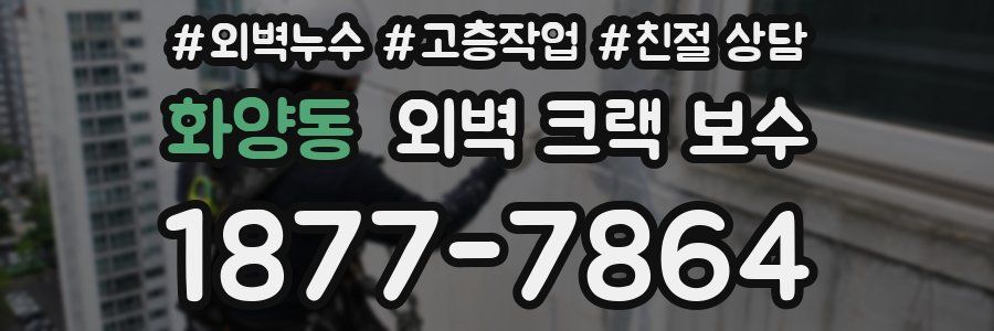 화양동 외벽 크랙 보수