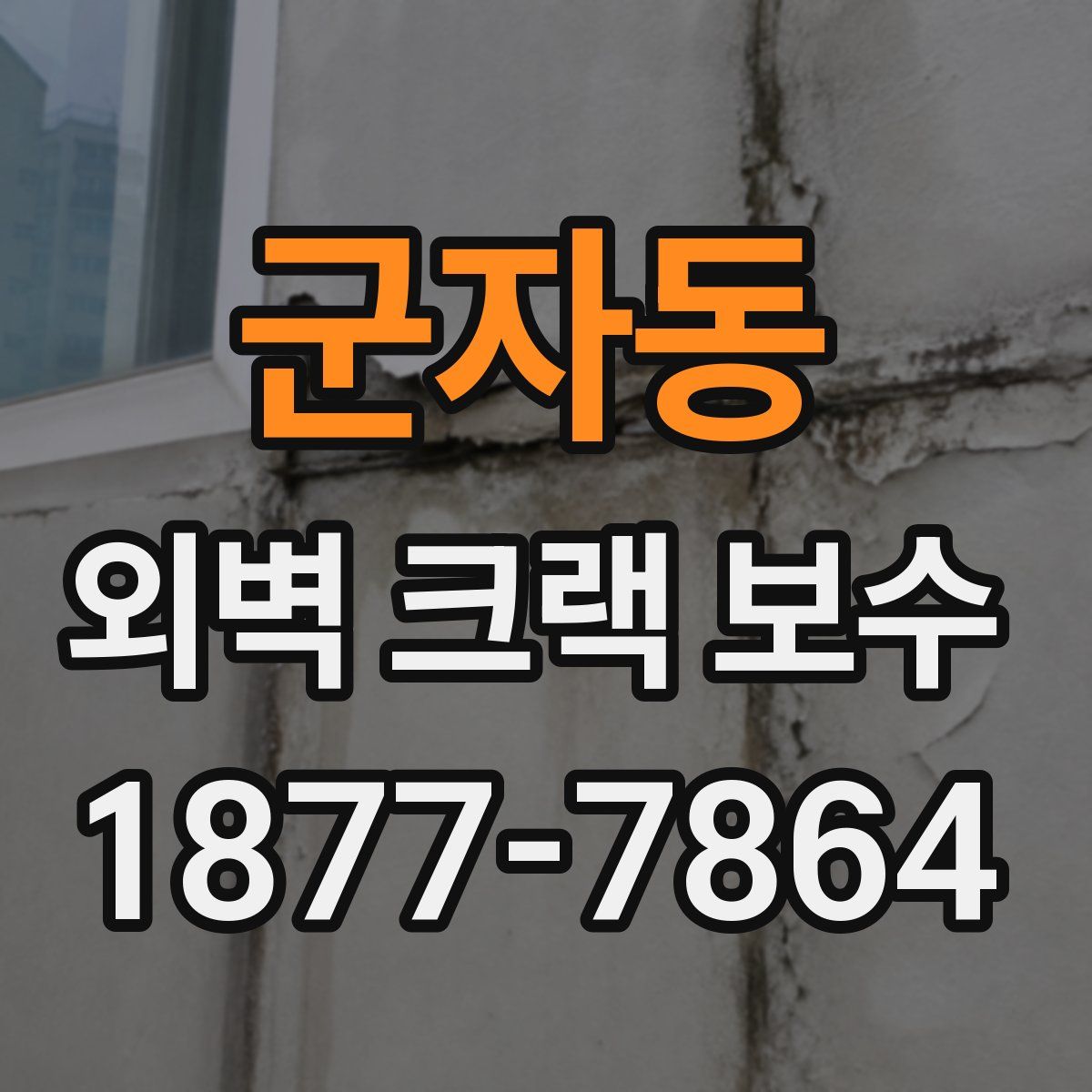 군자동 외벽 크랙 보수