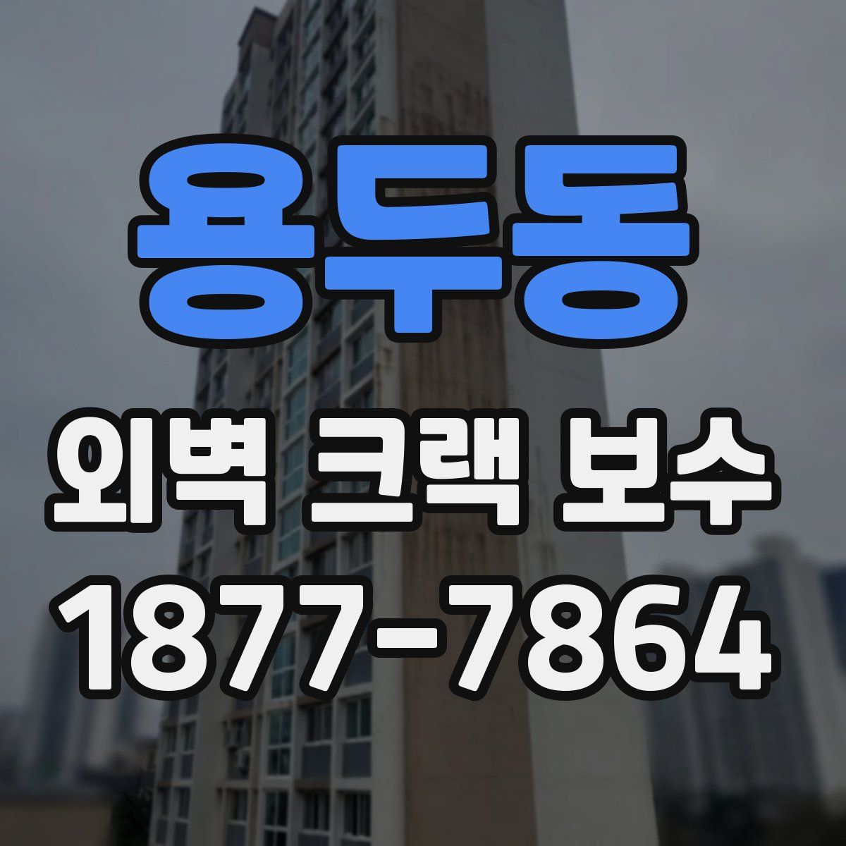 용두동 외벽 크랙 보수
