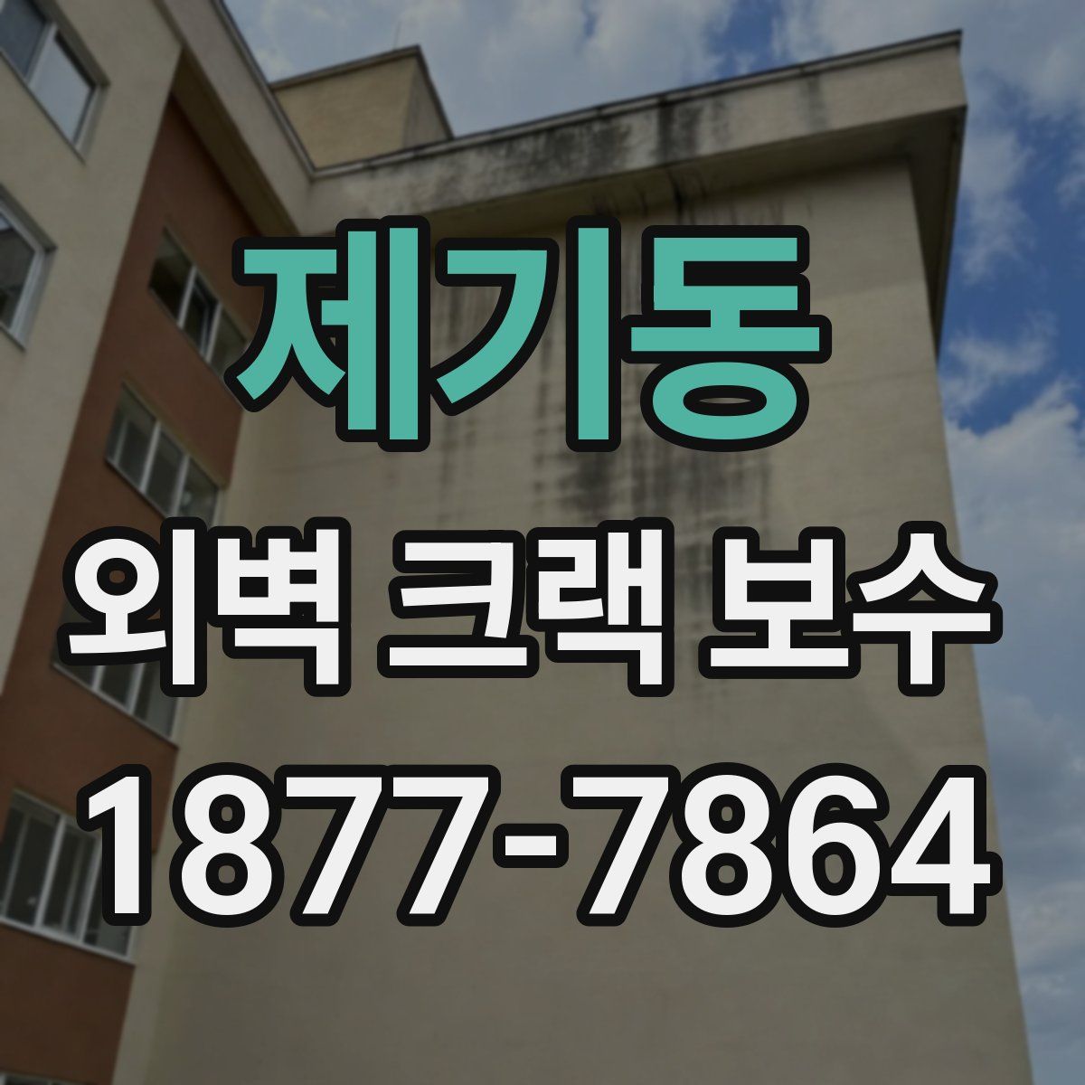 제기동 외벽 크랙 보수