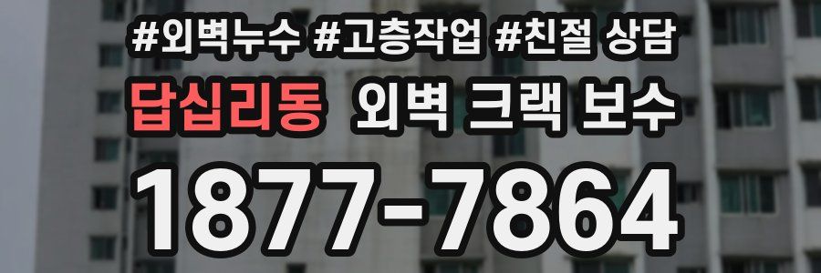 답십리동 외벽 크랙 보수
