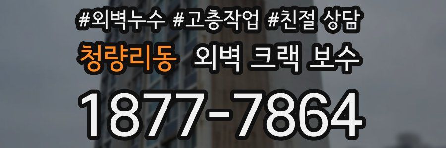청량리동 외벽 크랙 보수