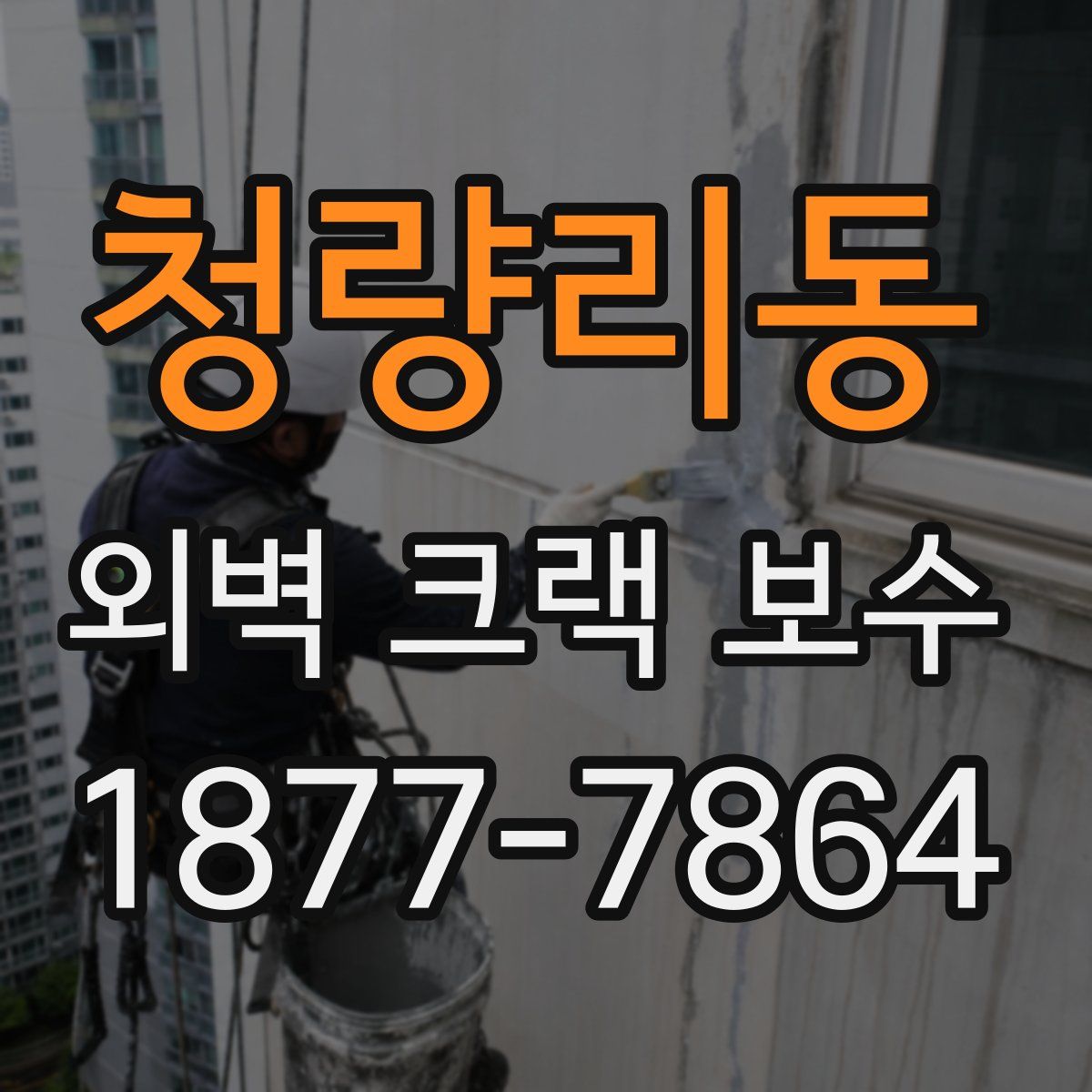 청량리동 외벽 크랙 보수