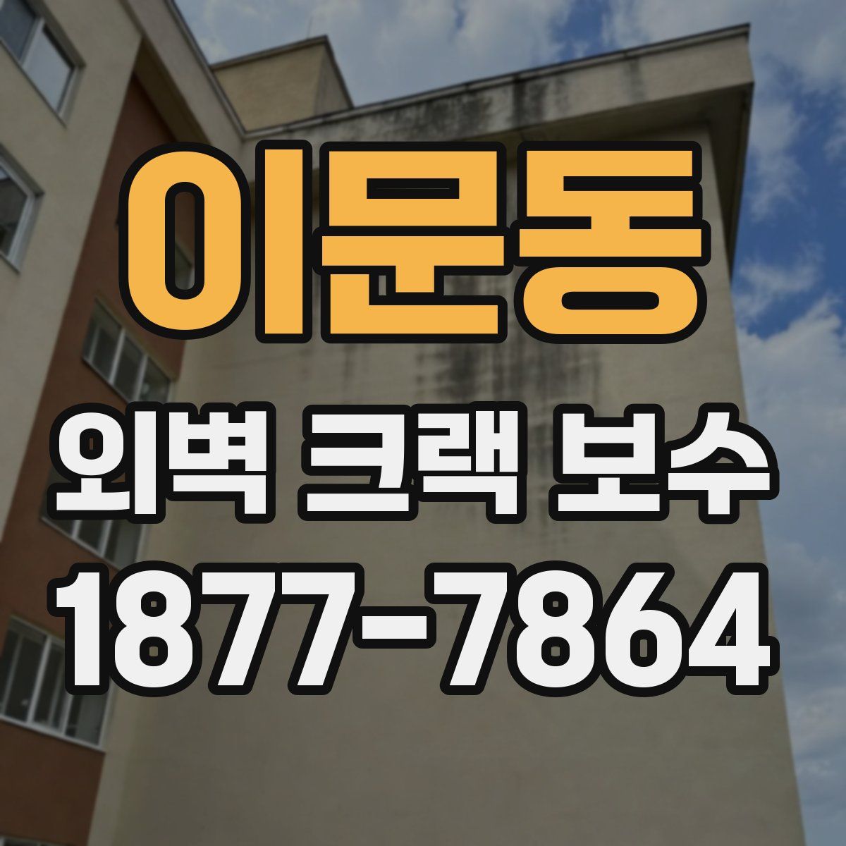 이문동 외벽 크랙 보수