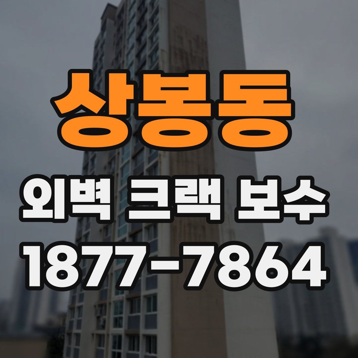 상봉동 외벽 크랙 보수