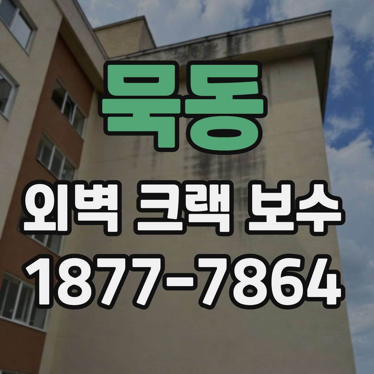 묵동 외벽 크랙 보수