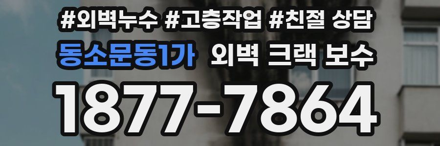 동소문동1가 외벽 크랙 보수