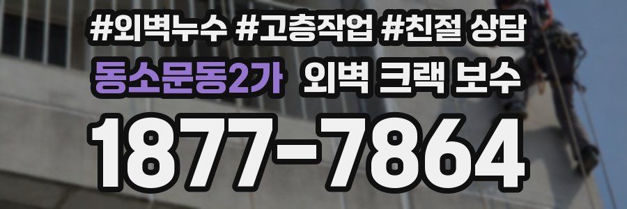 동소문동2가 외벽 크랙 보수
