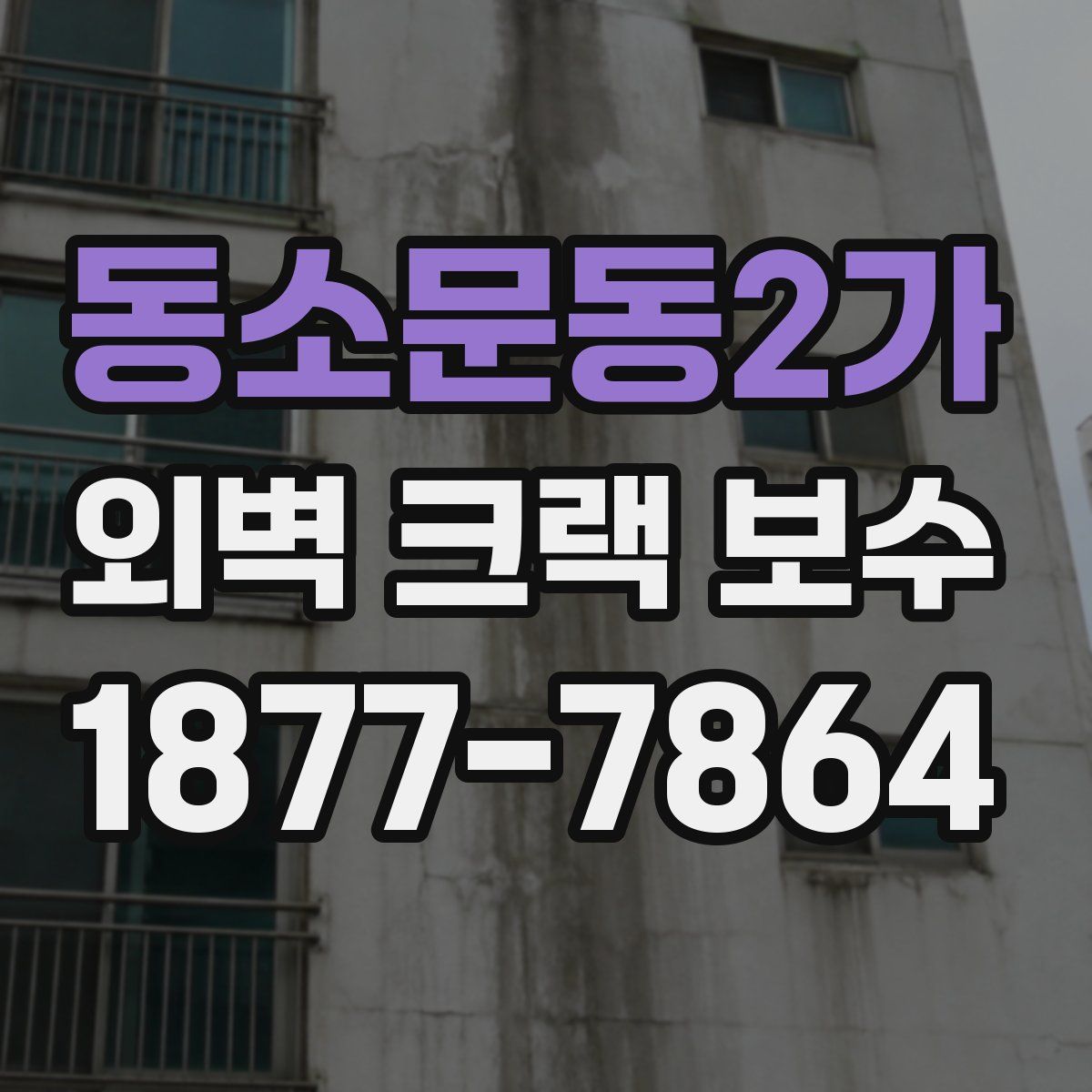 동소문동2가 외벽 크랙 보수