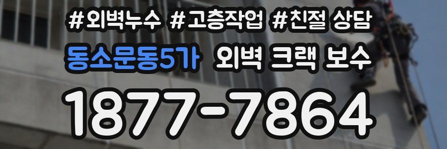 동소문동5가 외벽 크랙 보수