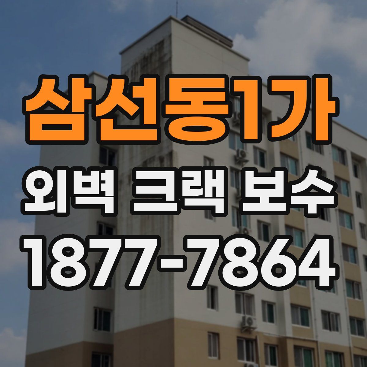 삼선동1가 외벽 크랙 보수
