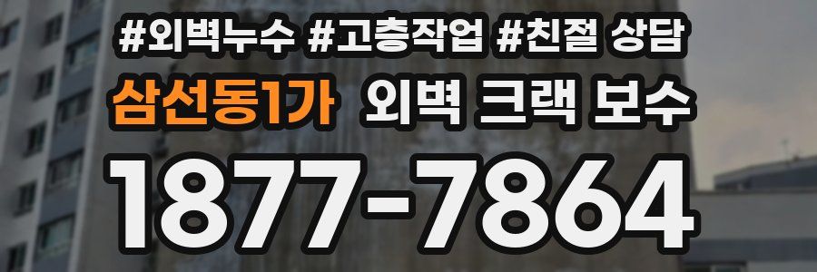 삼선동1가 외벽 크랙 보수