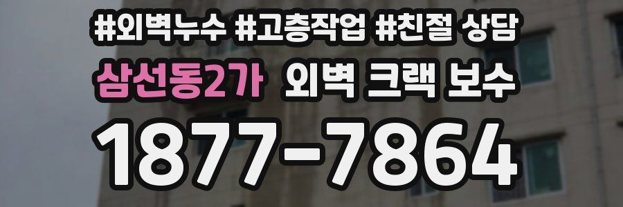 삼선동2가 외벽 크랙 보수
