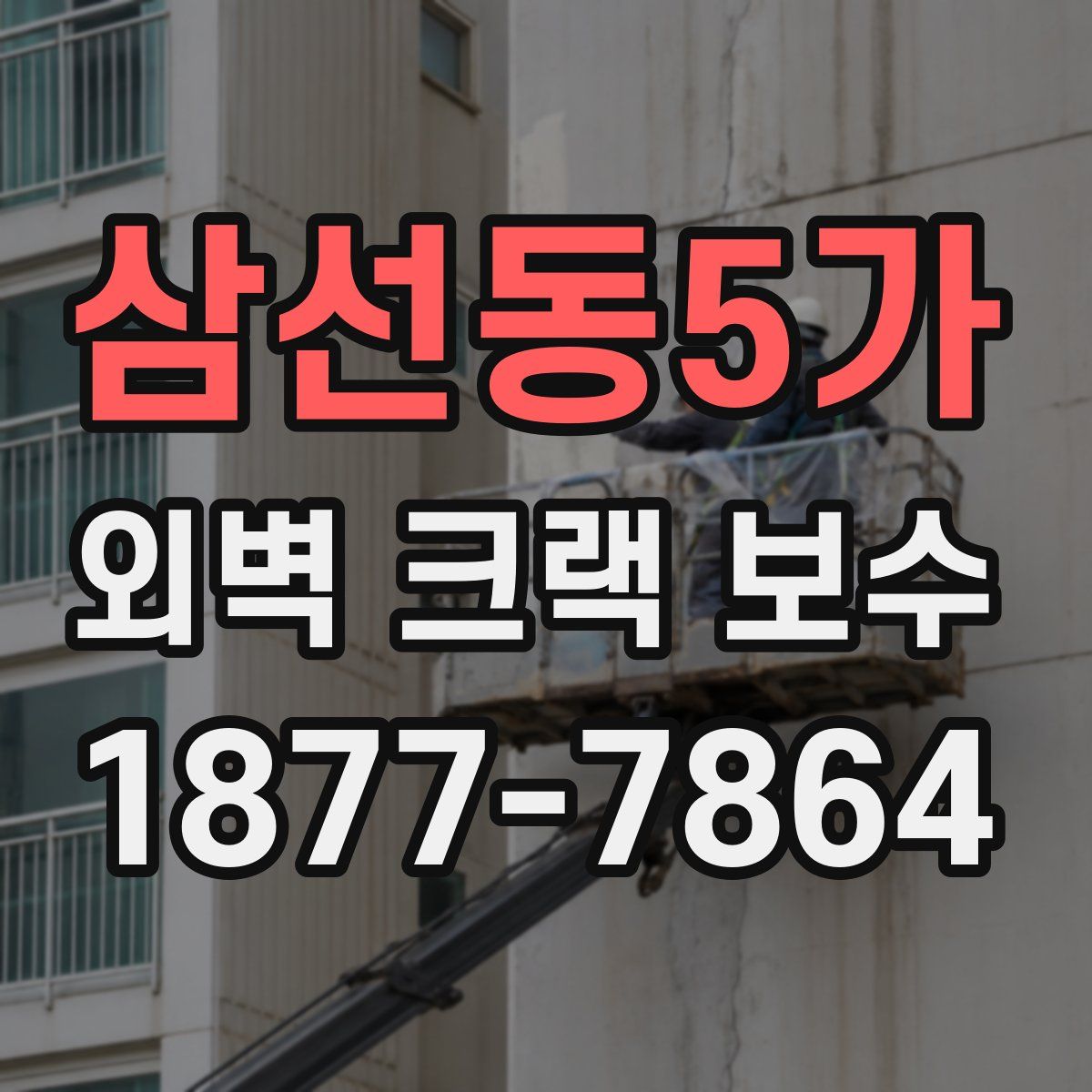 삼선동5가 외벽 크랙 보수