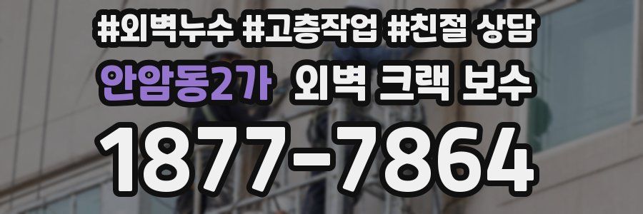 안암동2가 외벽 크랙 보수