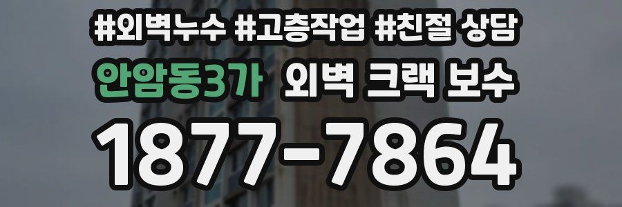 안암동3가 외벽 크랙 보수